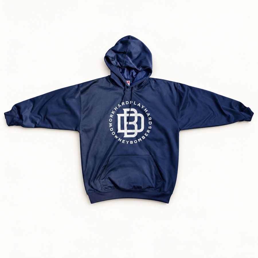 Downey Bombers Work Hard Play Hard hoodie